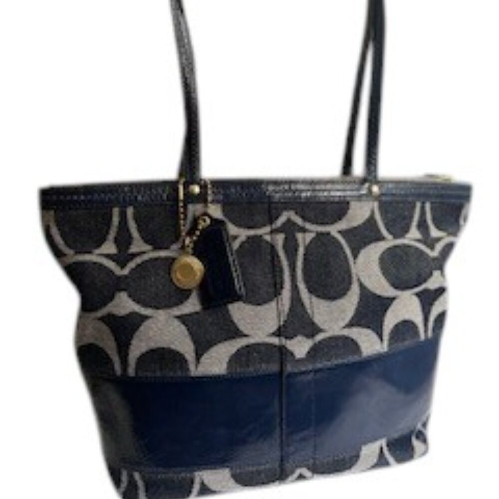 COACH Signature Denim Tote